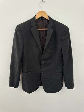 Dolce & Gabbana Main Line Charcoal Grey 100% Virgin Wool Slim Blazer sz S/M